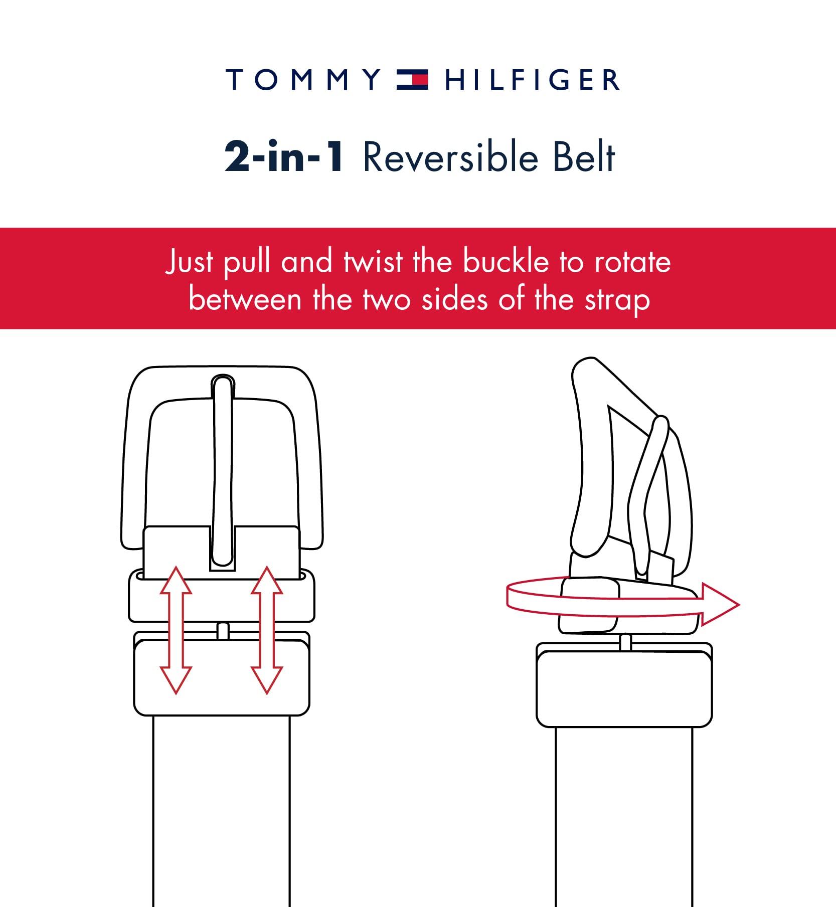 Foto 8 pulgar | Cinturón Tommy Hilfiger Reversible para Hombre-Venta Internacional