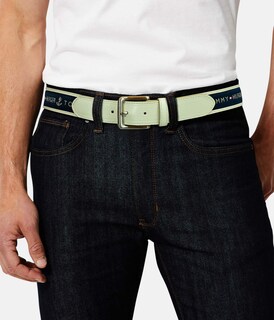 Foto 5 | Cinturón Tommy Hilfiger Azul para Hombre-Venta Internacional