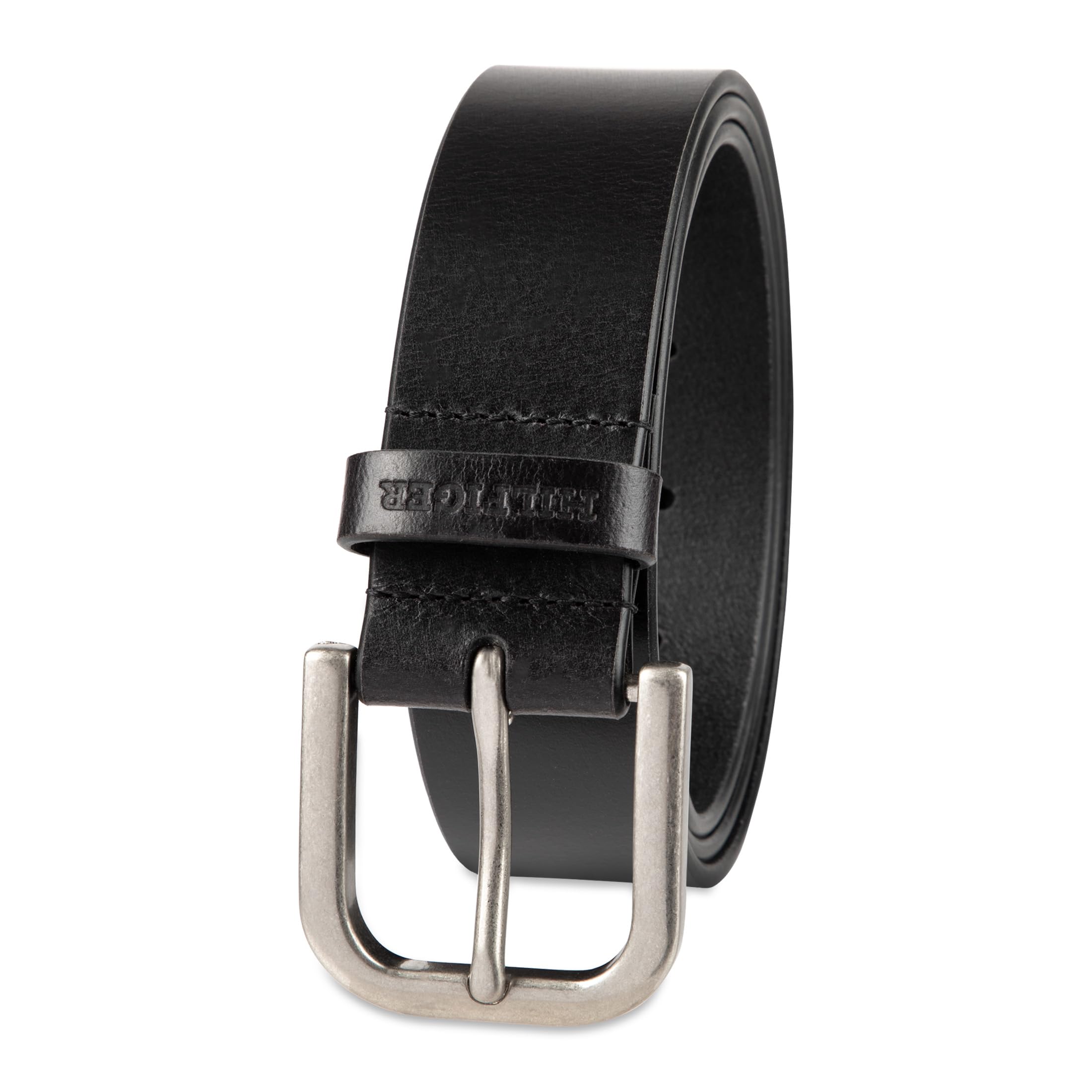 Foto 2 pulgar | Cinturón Tommy Hilfiger Raw Edge Jean De Cuero Negro Para Hombre - Venta Internacional.