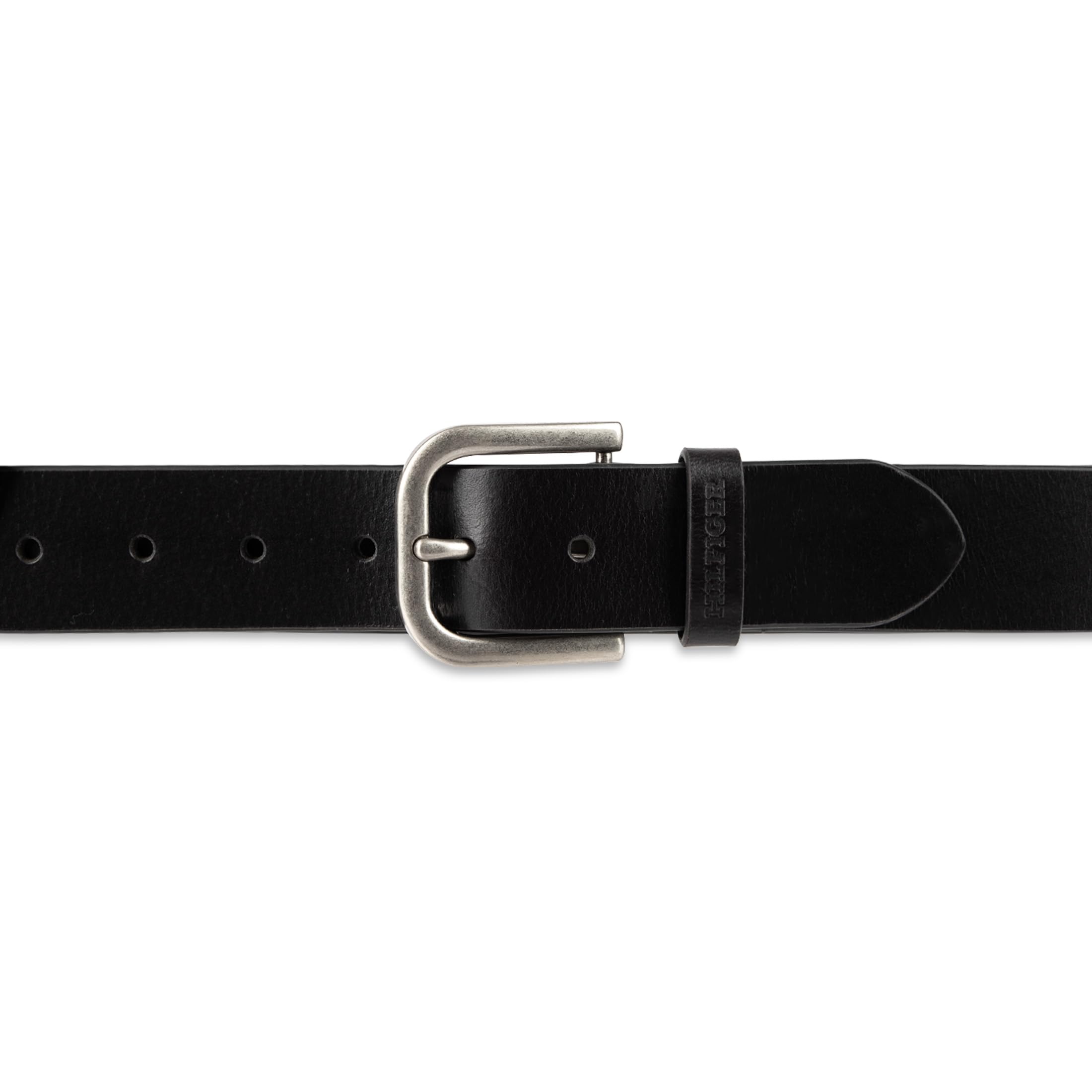 Foto 5 pulgar | Cinturón Tommy Hilfiger Raw Edge Jean De Cuero Negro Para Hombre - Venta Internacional.