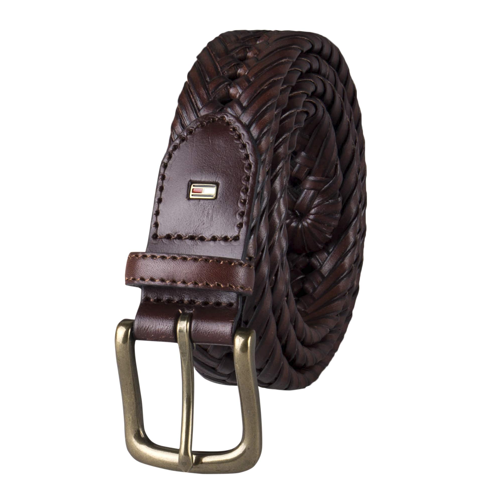 Foto 1 | Cinturón Trenzado Tommy Hilfiger Marrón 30 Pulgadas - Venta Internacional