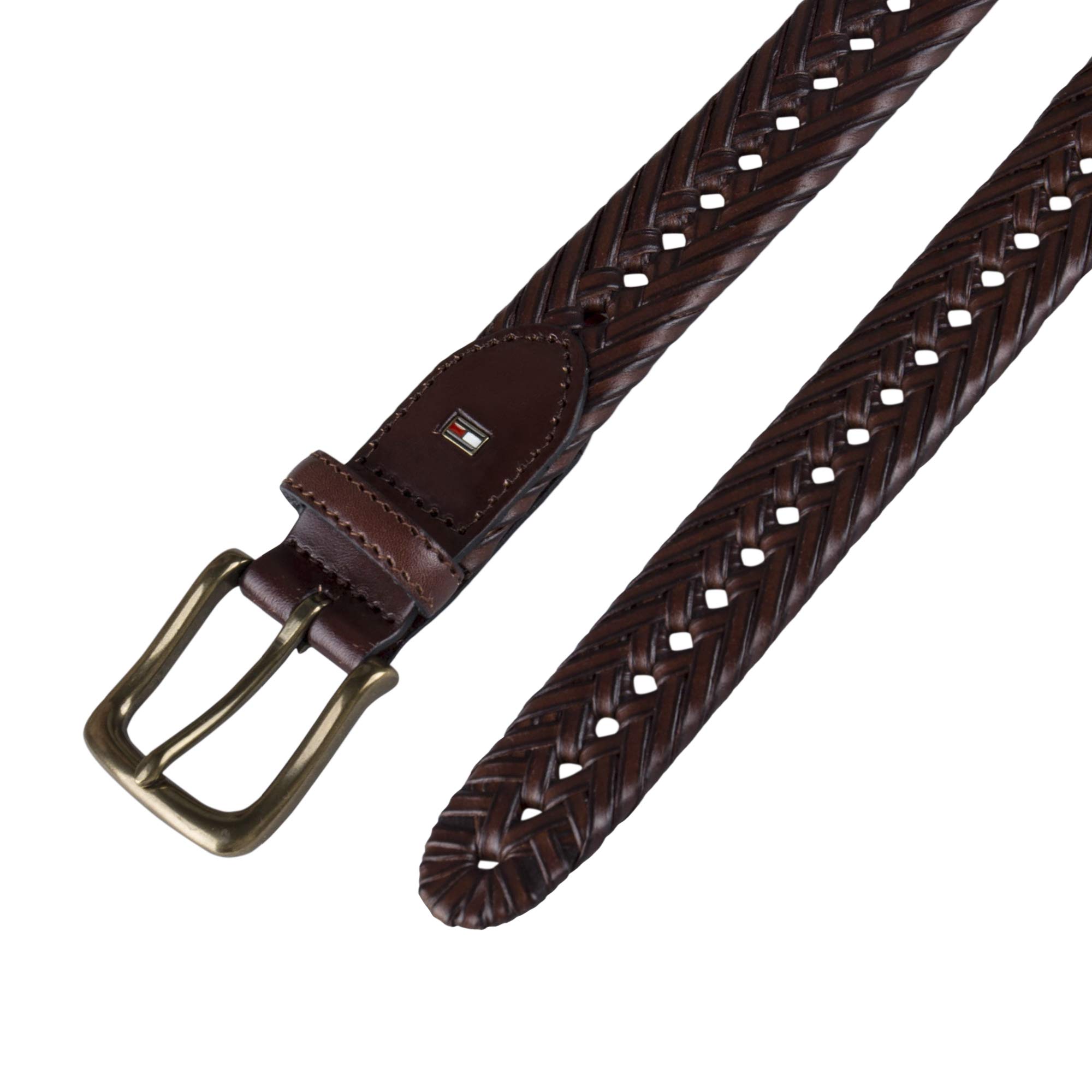 Foto 5 pulgar | Cinturón Trenzado Tommy Hilfiger Marrón 30 Pulgadas - Venta Internacional