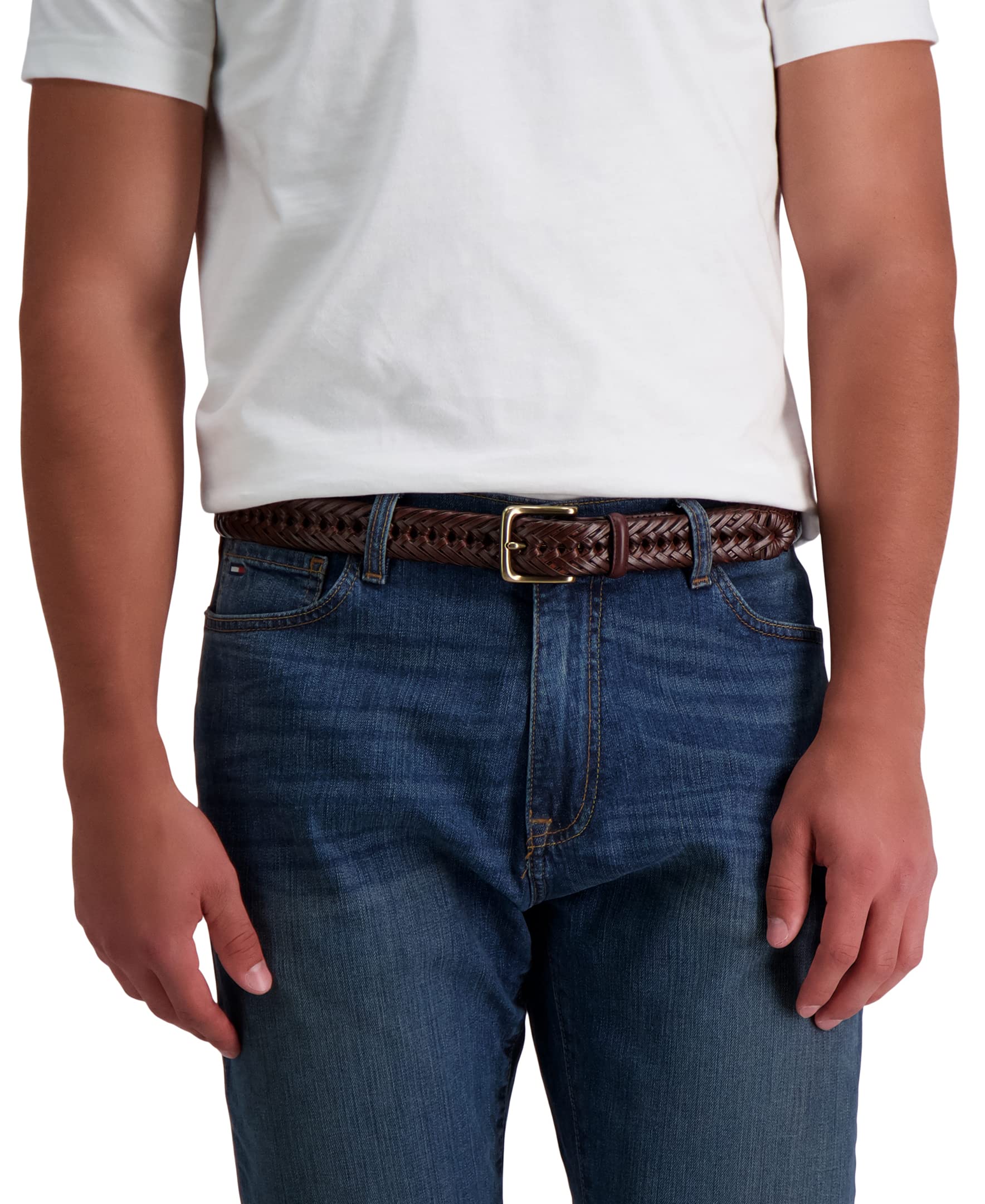 Foto 5 | Cinturón Trenzado Tommy Hilfiger Marrón 30 Pulgadas - Venta Internacional