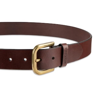 Foto 3 | Cinturón Tommy Hilfiger Raw Edge Jean Leather Para Hombre - Marrón - Venta Internacional.
