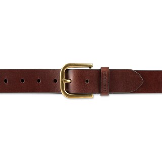 Foto 4 | Cinturón Tommy Hilfiger Raw Edge Jean Leather Para Hombre - Marrón - Venta Internacional.