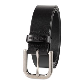 Foto 1 | Cinturón Tommy Hilfiger Raw Edge Jean Black Leather Para Hombre Xl - Venta Internacional.