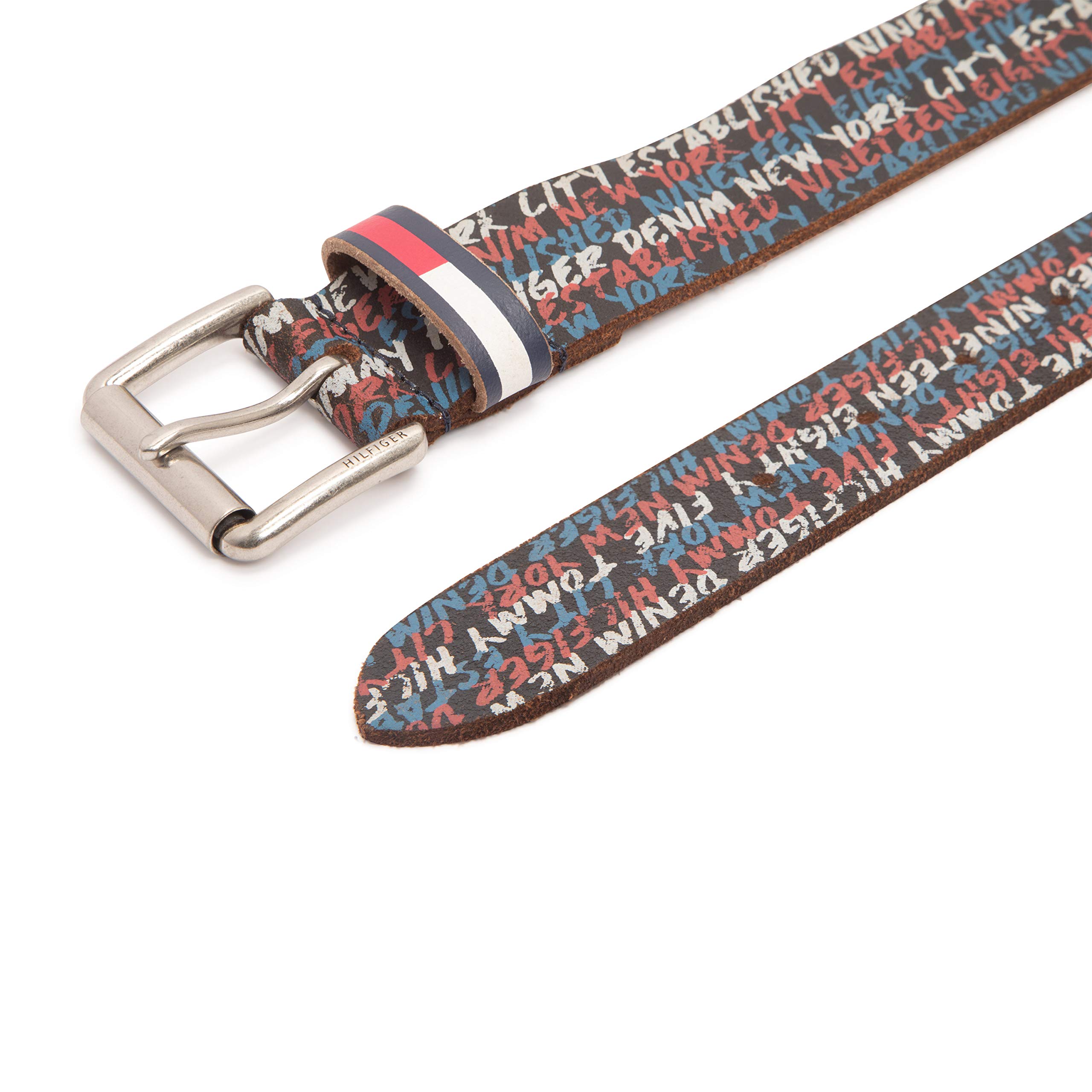 Foto 5 pulgar | Cinturón Vaquero Casual Tommy Hilfiger Azul Marino/rojo Para Hombre - Venta Internacional.