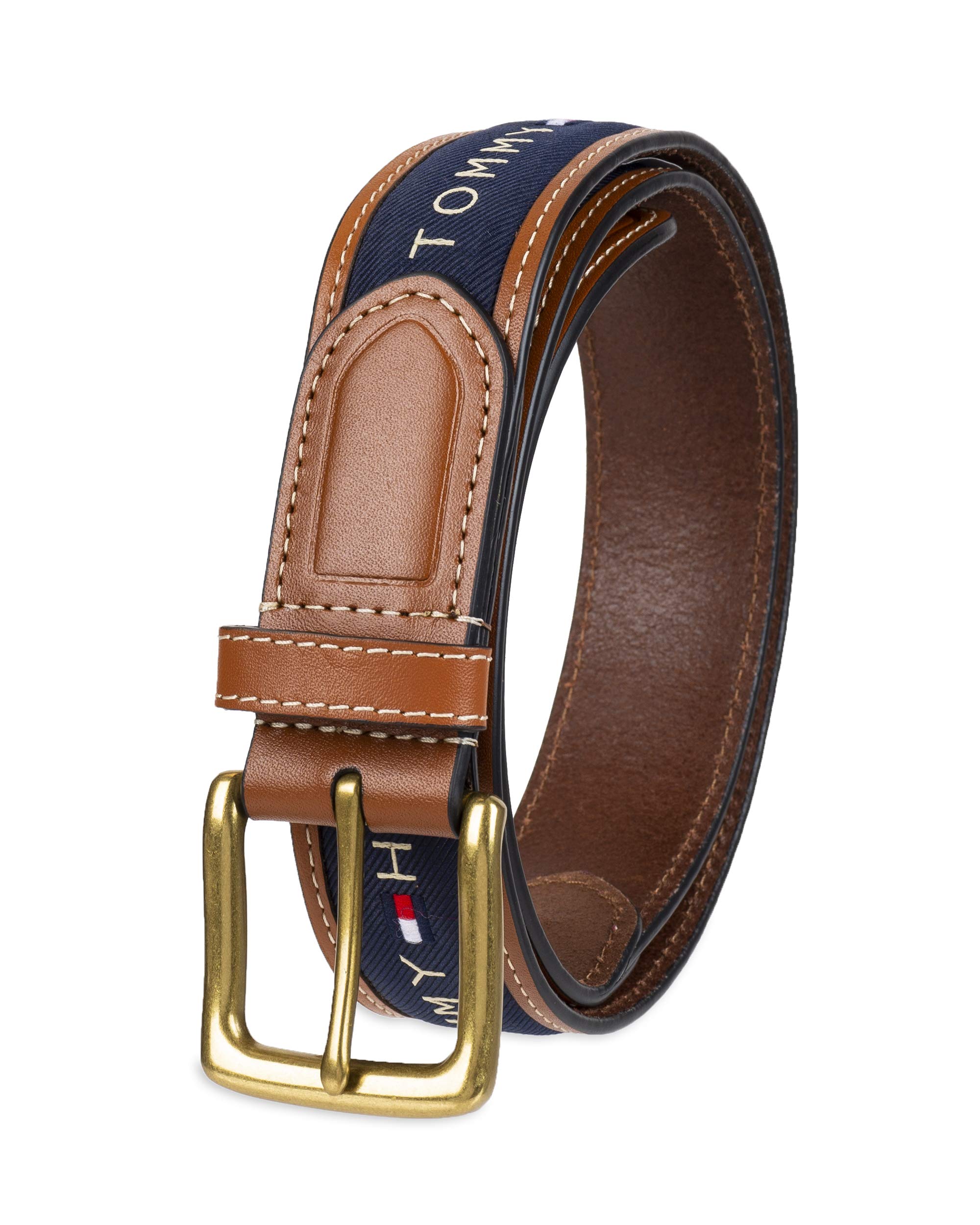 Foto 2 pulgar | Cinturón Tommy Hilfiger con Cinta Incrustada Azul para Hombre - Venta Internacional