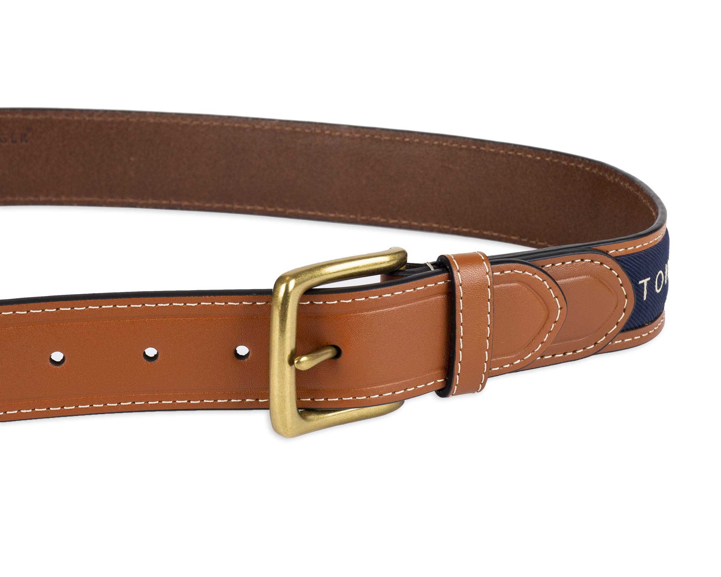 Foto 4 pulgar | Cinturón Tommy Hilfiger con Cinta Incrustada Azul para Hombre - Venta Internacional