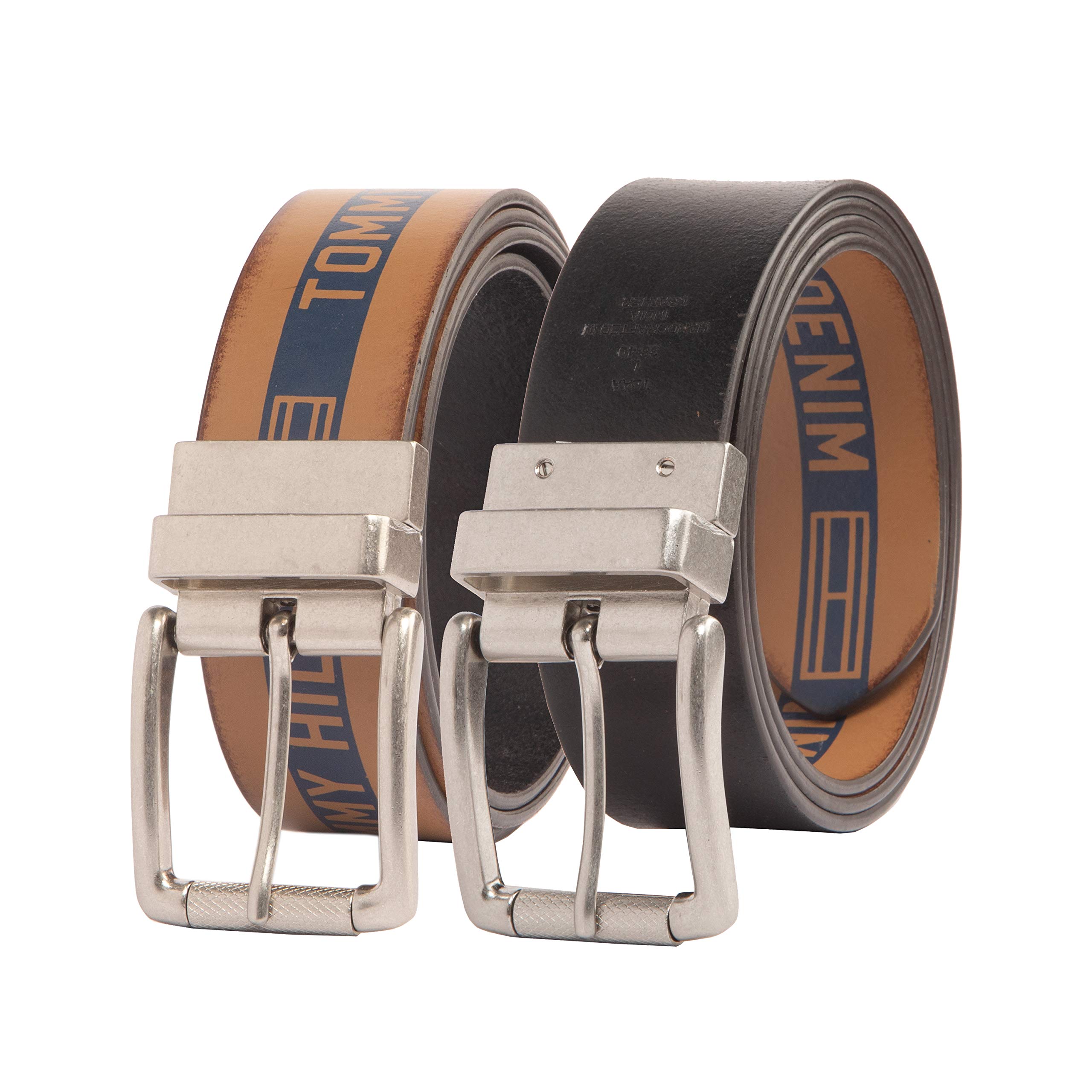 Foto 1 | Cinturón Tommy Hilfiger Reversible Para Hombre Bronceado/azul Marino Talla S - Venta Internacional.