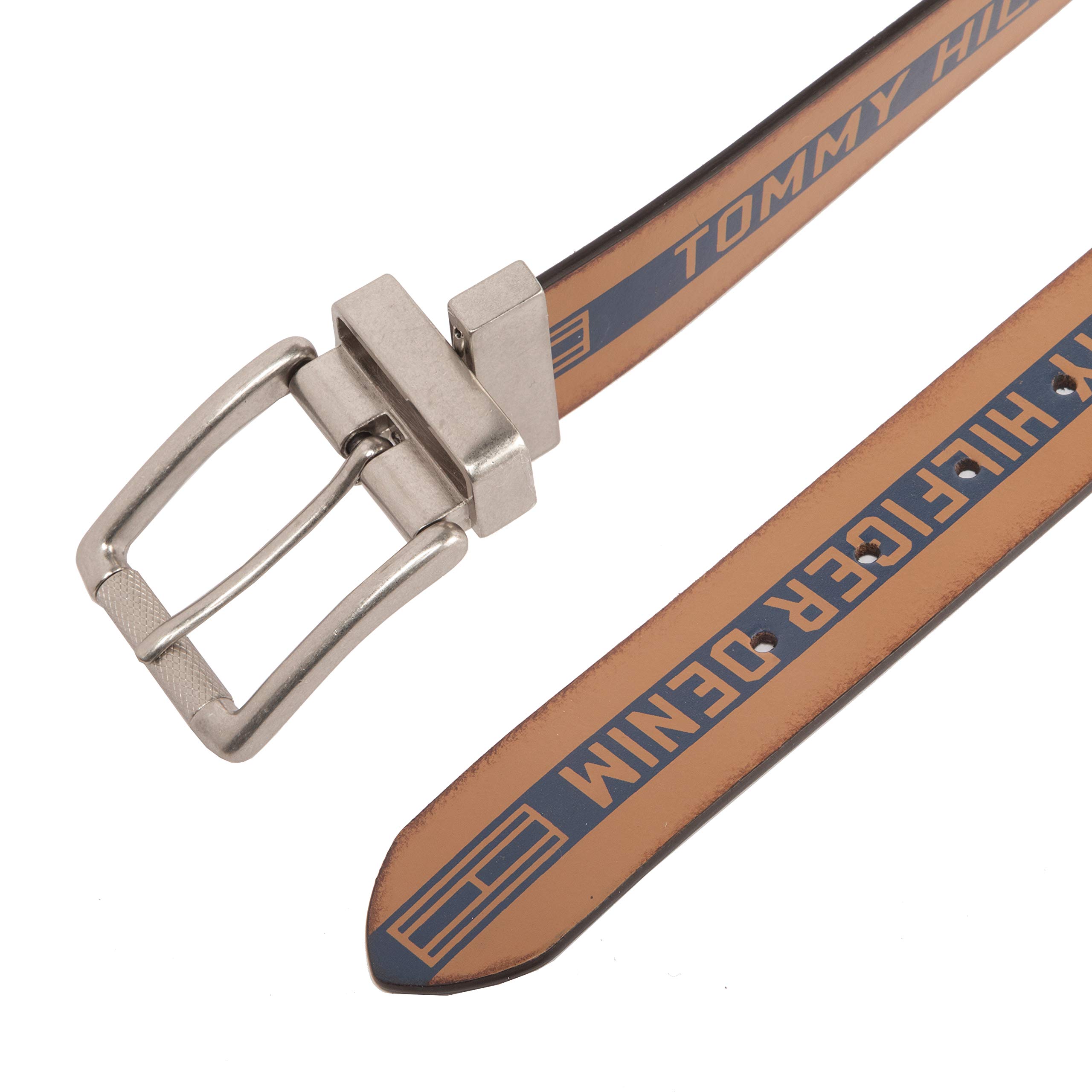 Foto 5 pulgar | Cinturón Tommy Hilfiger Reversible Para Hombre Bronceado/azul Marino Talla S - Venta Internacional.