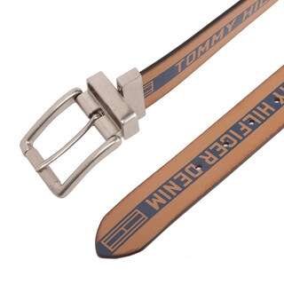 Foto 4 | Cinturón Tommy Hilfiger Reversible Para Hombre Bronceado/azul Marino Talla S - Venta Internacional.