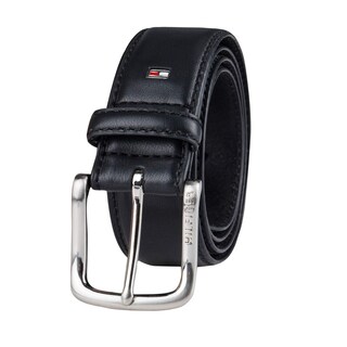 Foto 1 | Cinturón Casual Tommy Hilfiger Logotipo Negro 30 Pulgadas - Venta Internacional