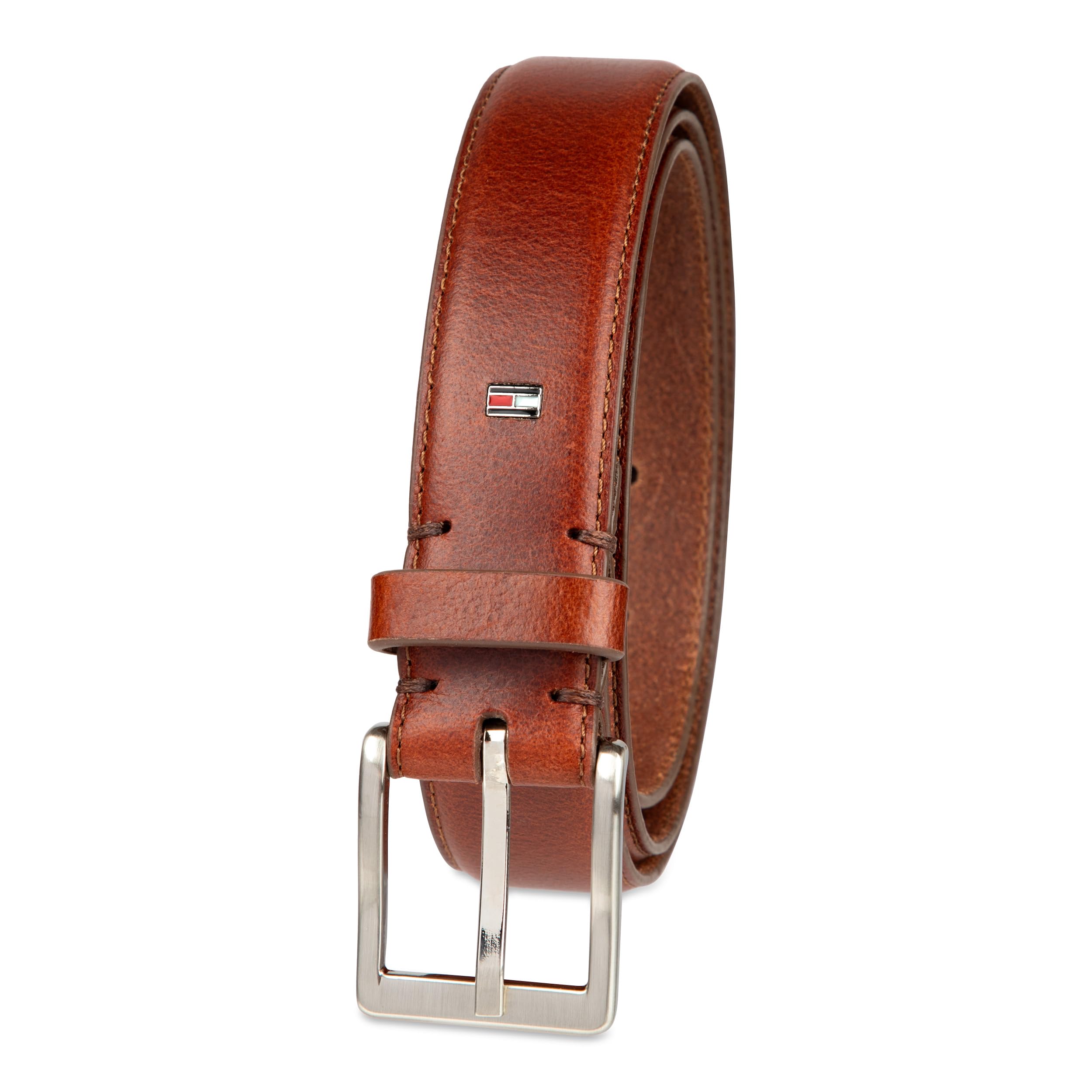 Foto 1 | Cinturón de Vestir de Cuero Bronceado Tommy Hilfiger para Hombre - Venta Internacional