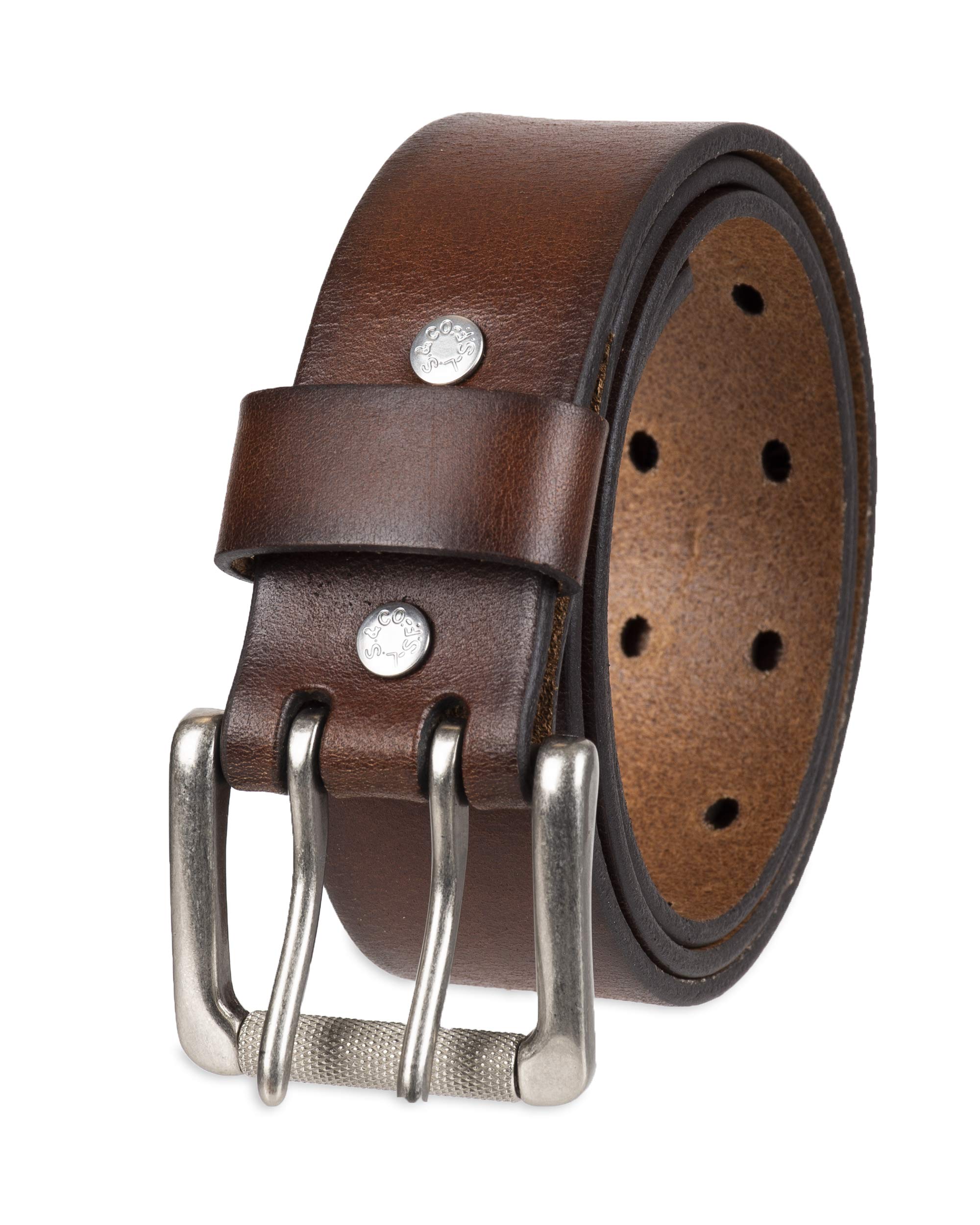 Foto 2 pulgar | Cinturón Levi's De Cuero Marrón Casual De Doble Punta Para Hombre 34 - Venta Internacional.