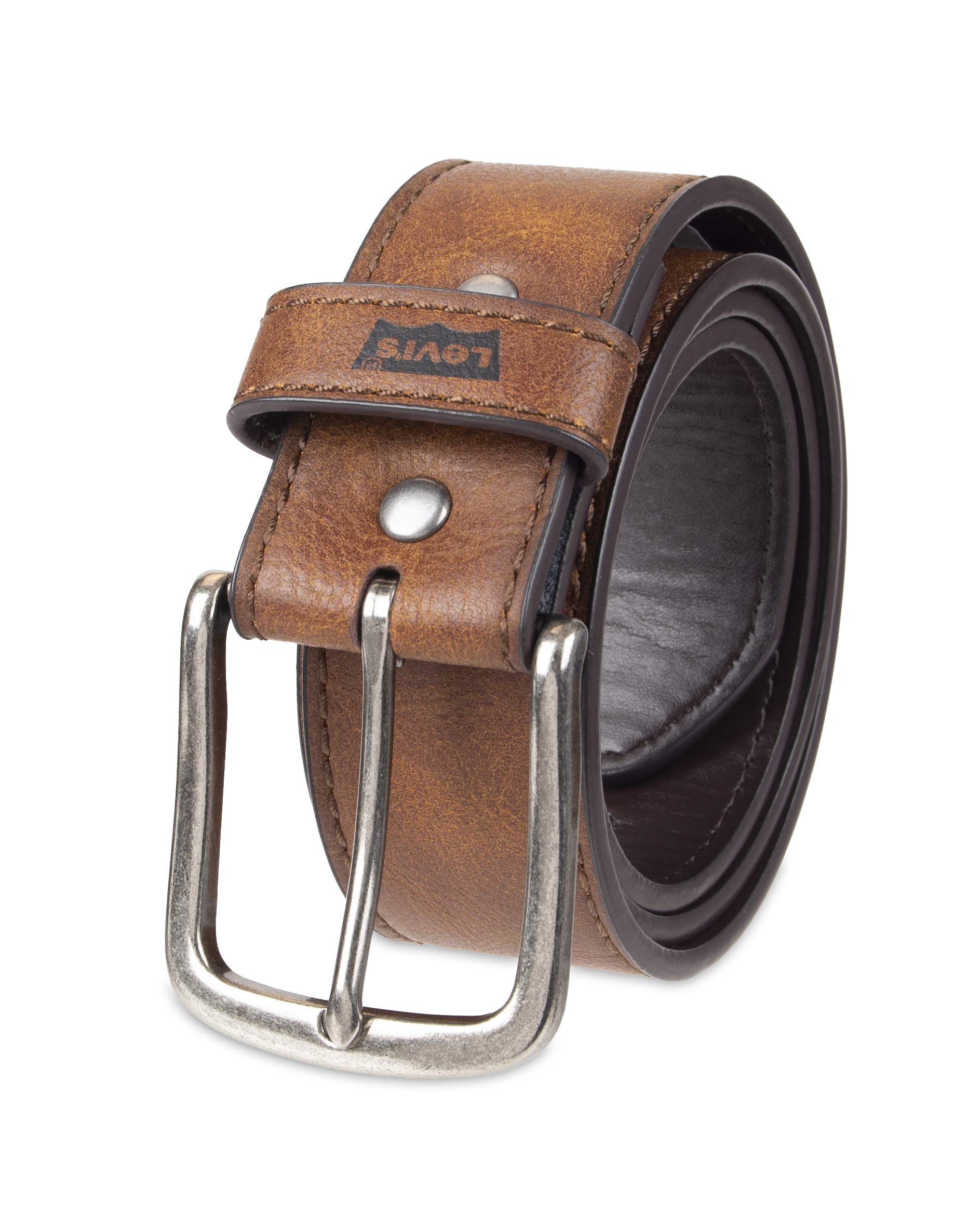 Foto 2 pulgar | Cinturón Levi's De Piel Casual, Minimalista, Bronceado, Para Hombre, Talla M - Venta Internacional.