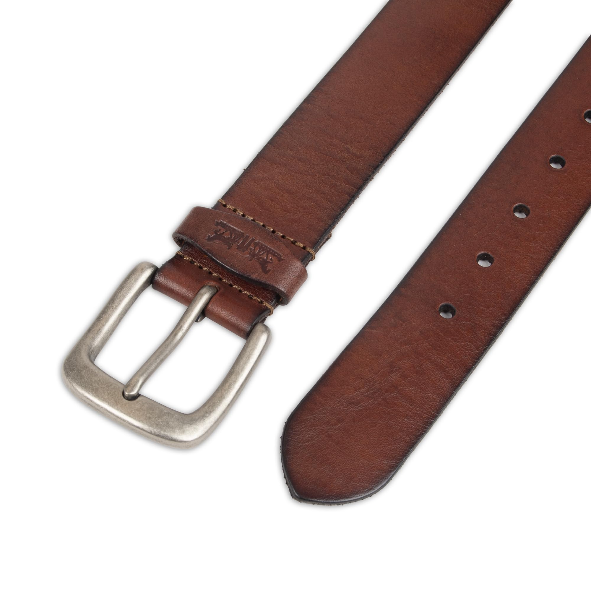 Foto 5 pulgar | Cinturón Levi's De Piel Casual Con Acabado Bronceado Para Hombre, Talla Xl - Venta Internacional.