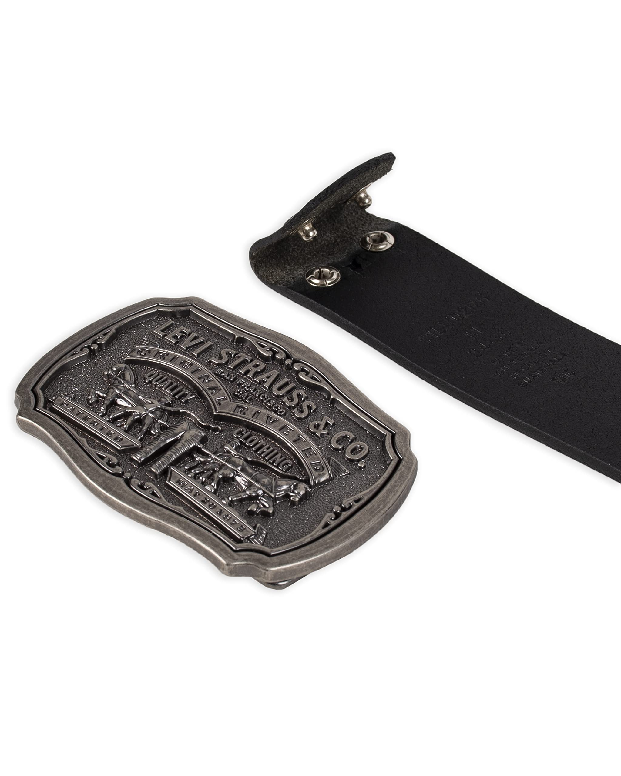 Foto 6 pulgar | Cinturón Levi's de Piel Envejecida con Hebilla para Hombre Talla 36 - Venta Internacional