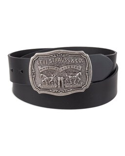 Foto 2 | Cinturón Levi's Piel Envejecida para Hombre Hebilla Negra Talla 38 - Venta Internacional