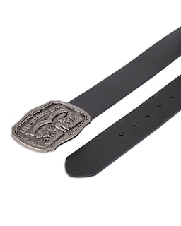 Foto 4 | Cinturón Levi's Piel Envejecida para Hombre Hebilla Negra Talla 38 - Venta Internacional