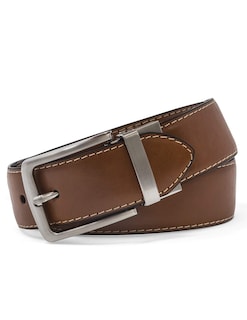Foto 3 | Cinturón Steve Madden de Cuero Coñac/negro para Hombre - Venta Internacional