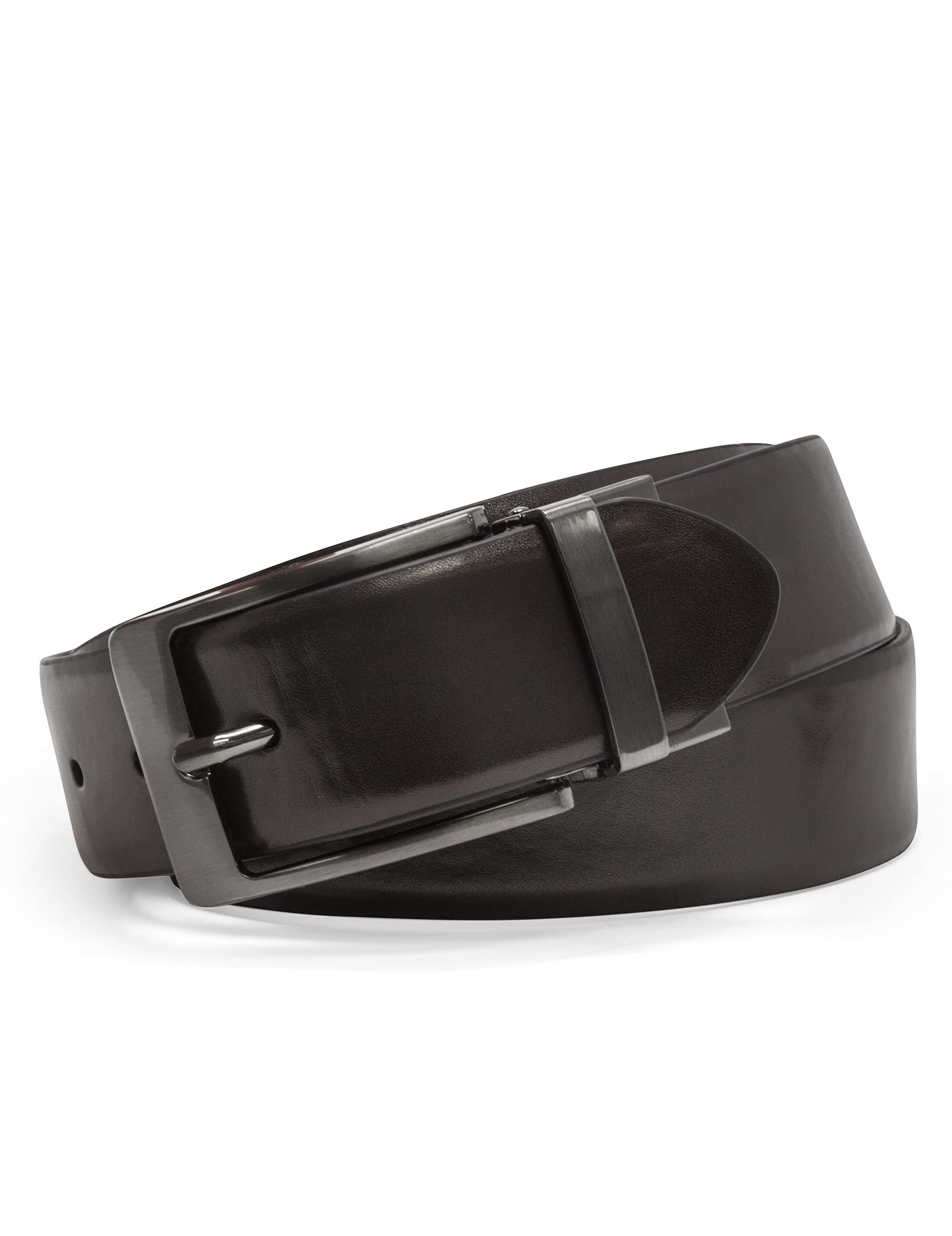 Foto 3 pulgar | Cinturón Steve Madden - Vestido Casual De Piel Para Hombre, Color Negro/marrón - Venta Internacional.