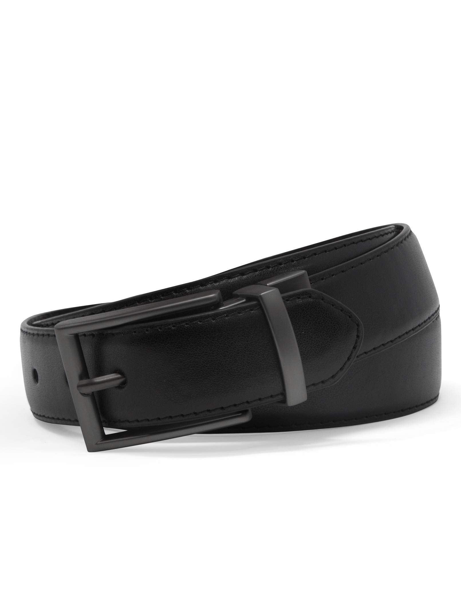 Foto 3 pulgar | Cinturón Steve Madden Vestido Casual De Cuero Negro/marrón Para Hombre - Venta Internacional.