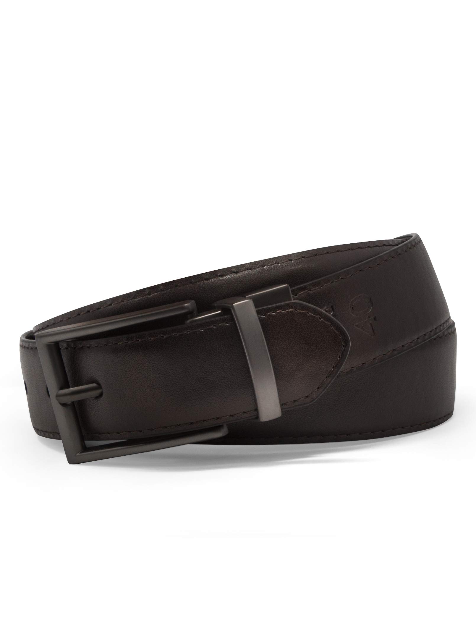 Foto 4 pulgar | Cinturón Steve Madden Vestido Casual De Cuero Negro/marrón Para Hombre - Venta Internacional.