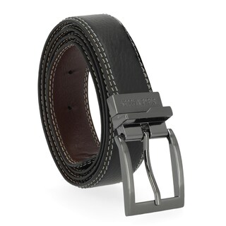 Foto 1 | Cinturón Steve Madden, Vestido Casual De Piel Reversible, Negro/marrón - Venta Internacional.