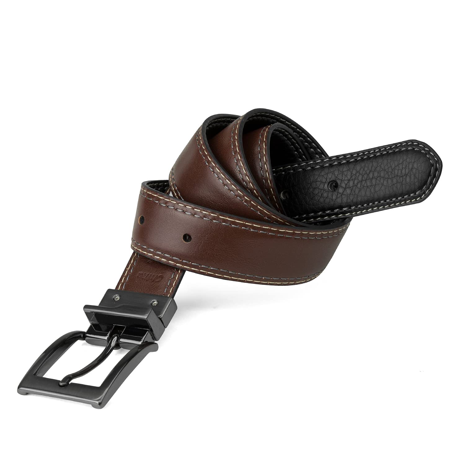 Foto 4 pulgar | Cinturón Steve Madden, Vestido Casual De Piel Reversible, Negro/marrón - Venta Internacional.