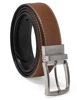 Foto 1 | Cinturón Steve Madden de Cuero Coñac/negro para Hombre - Venta Internacional