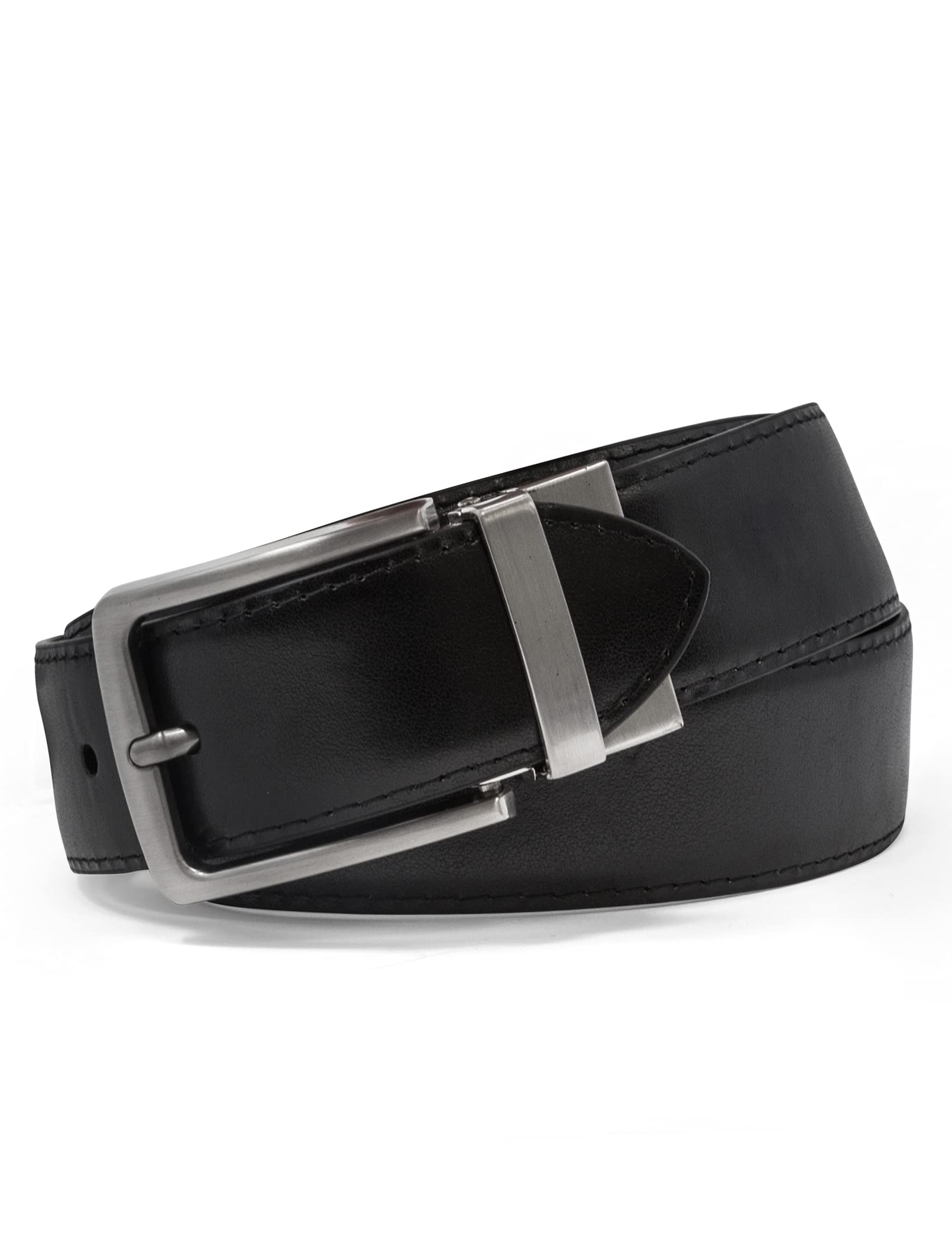 Foto 3 pulgar | Cinturón Steve Madden de Cuero Coñac/negro para Hombre - Venta Internacional