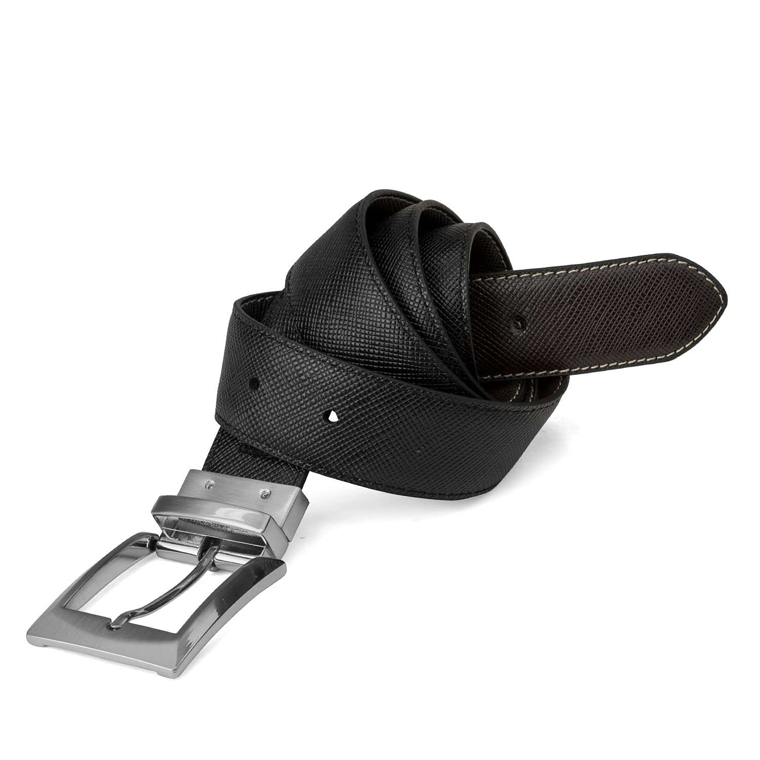 Foto 4 pulgar | Cinturón Steve Madden, Vestido Casual De Piel Reversible, Negro/marrón - Venta Internacional.