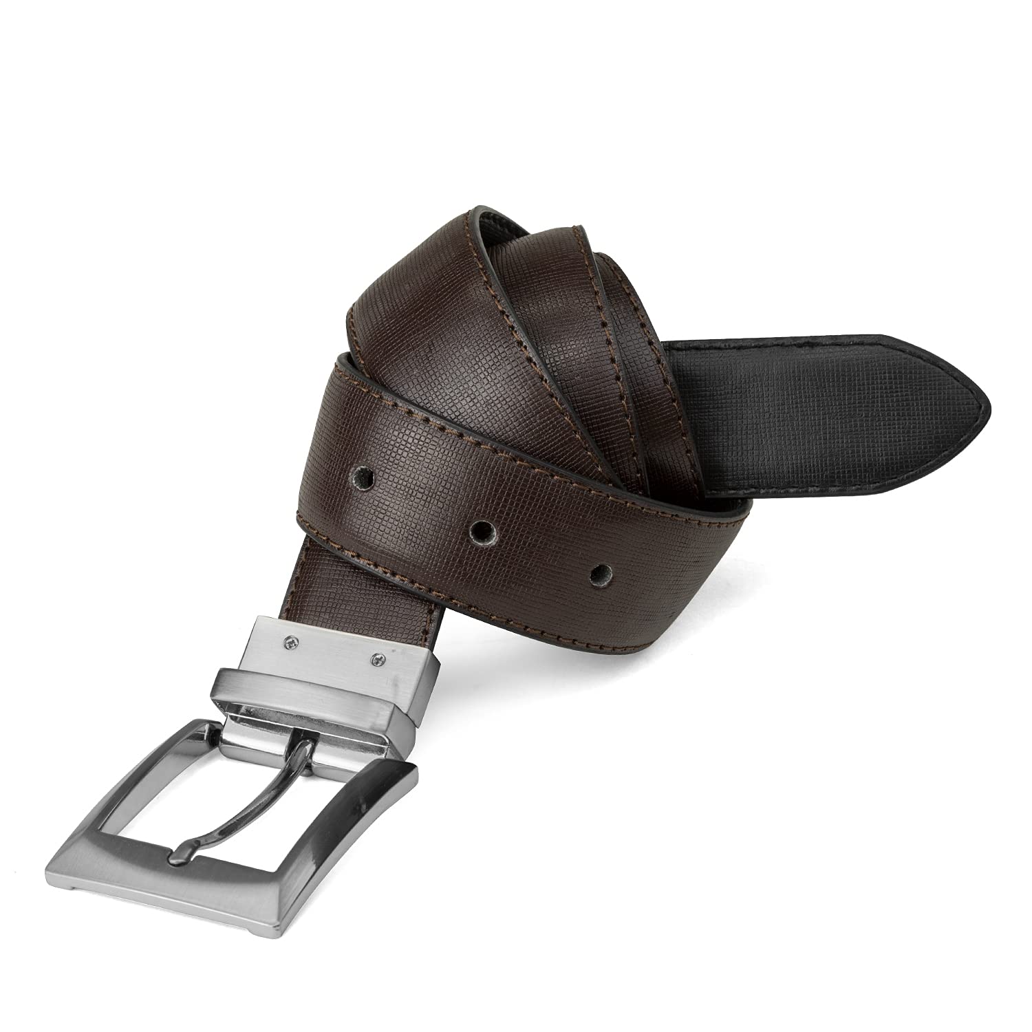 Foto 4 pulgar | Cinturón Steve Madden, Vestido Casual De Piel Reversible, Negro/marrón - Venta Internacional.