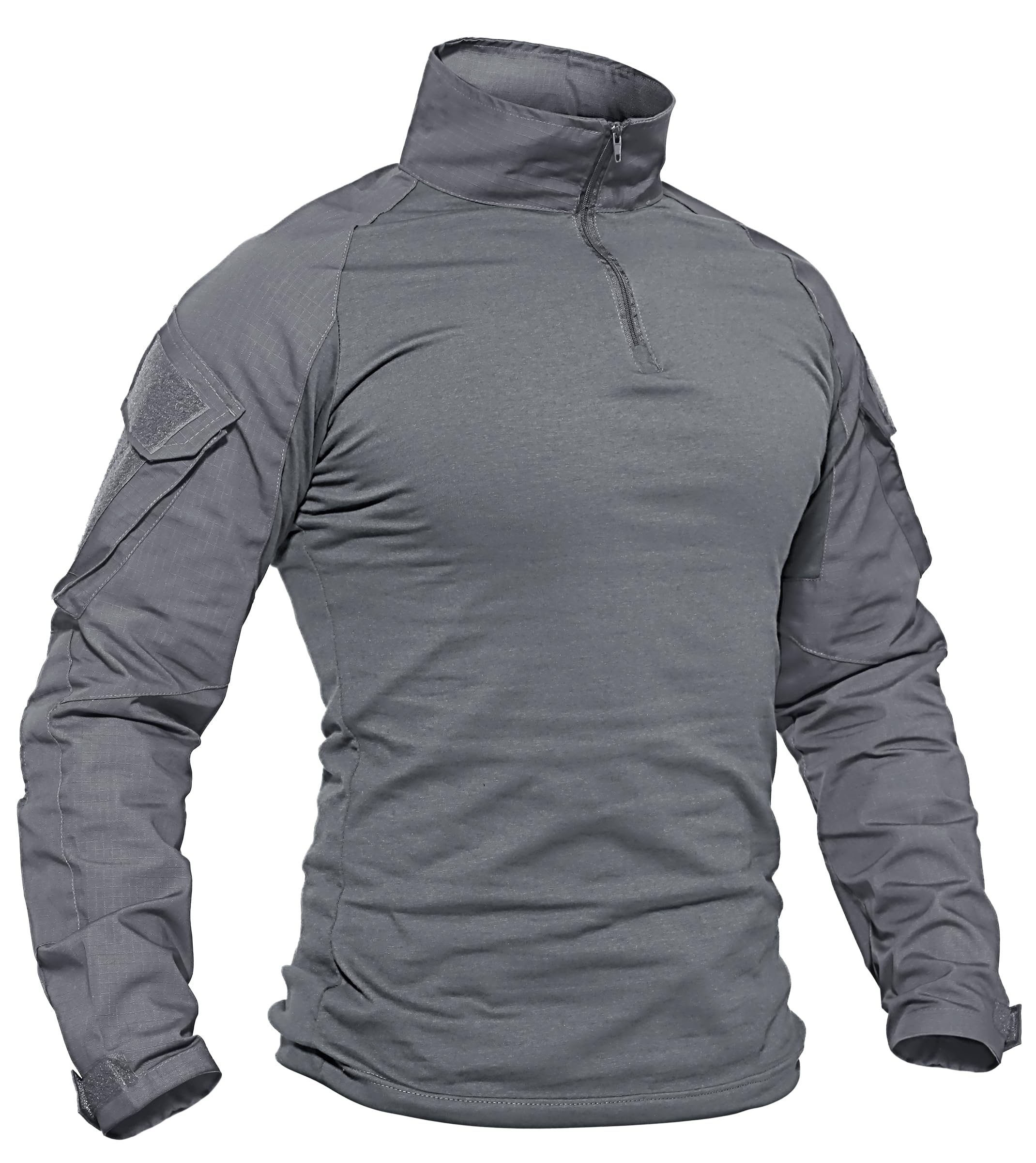 Foto 2 pulgar | Camisa De Combate Tacvasen De Manga Larga Táctica Gris Claro Para Hombre - Venta Internacional.