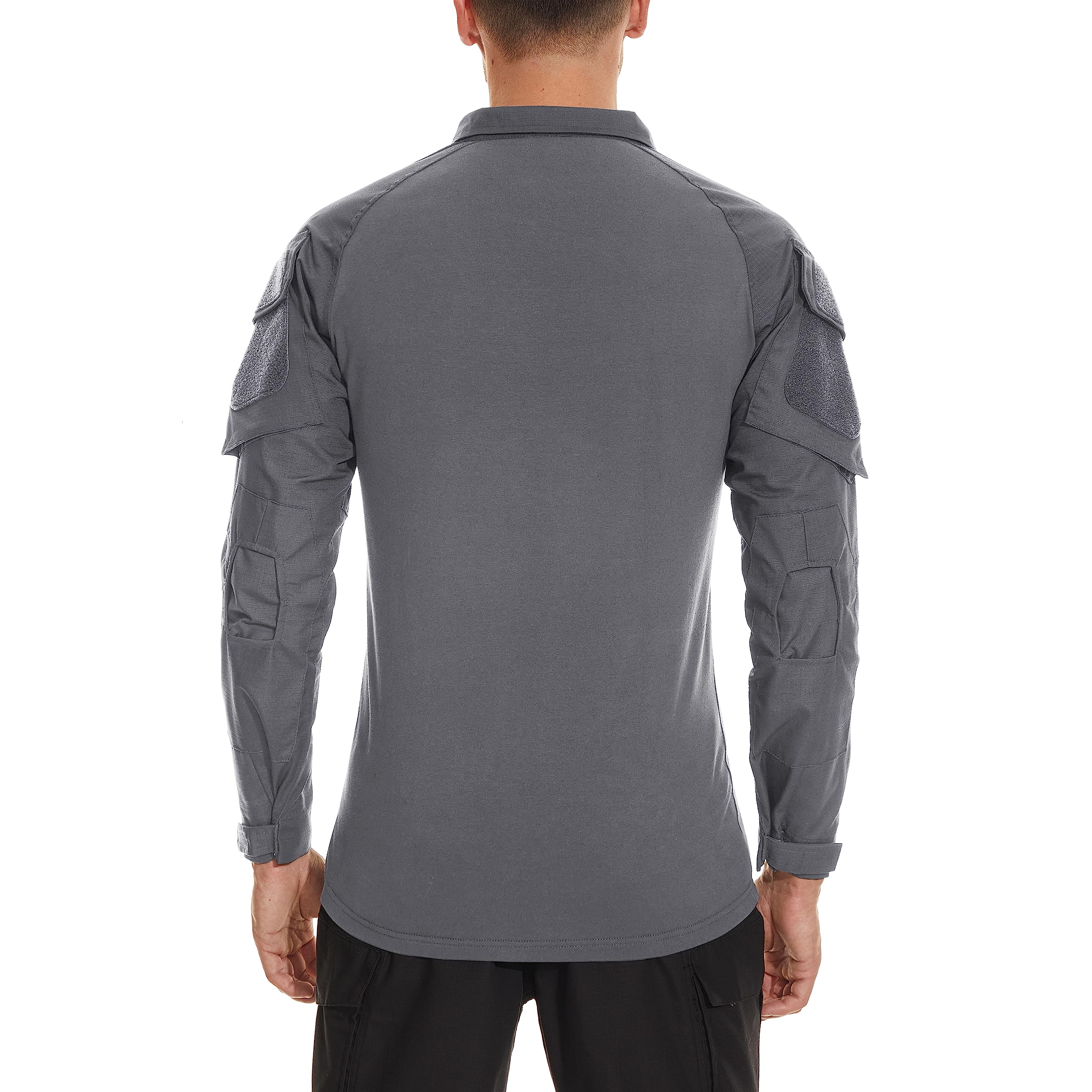 Foto 5 pulgar | Camisa De Combate Tacvasen De Manga Larga Táctica Gris Claro Para Hombre - Venta Internacional.