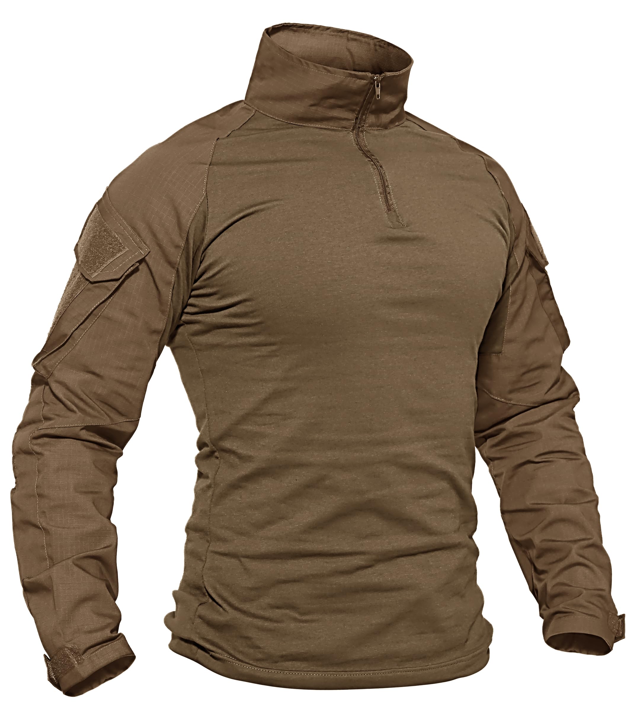 Foto 2 pulgar | Camisa De Combate Tacvasen Para Hombre Manga Larga Táctica Marrón Xl - Venta Internacional.