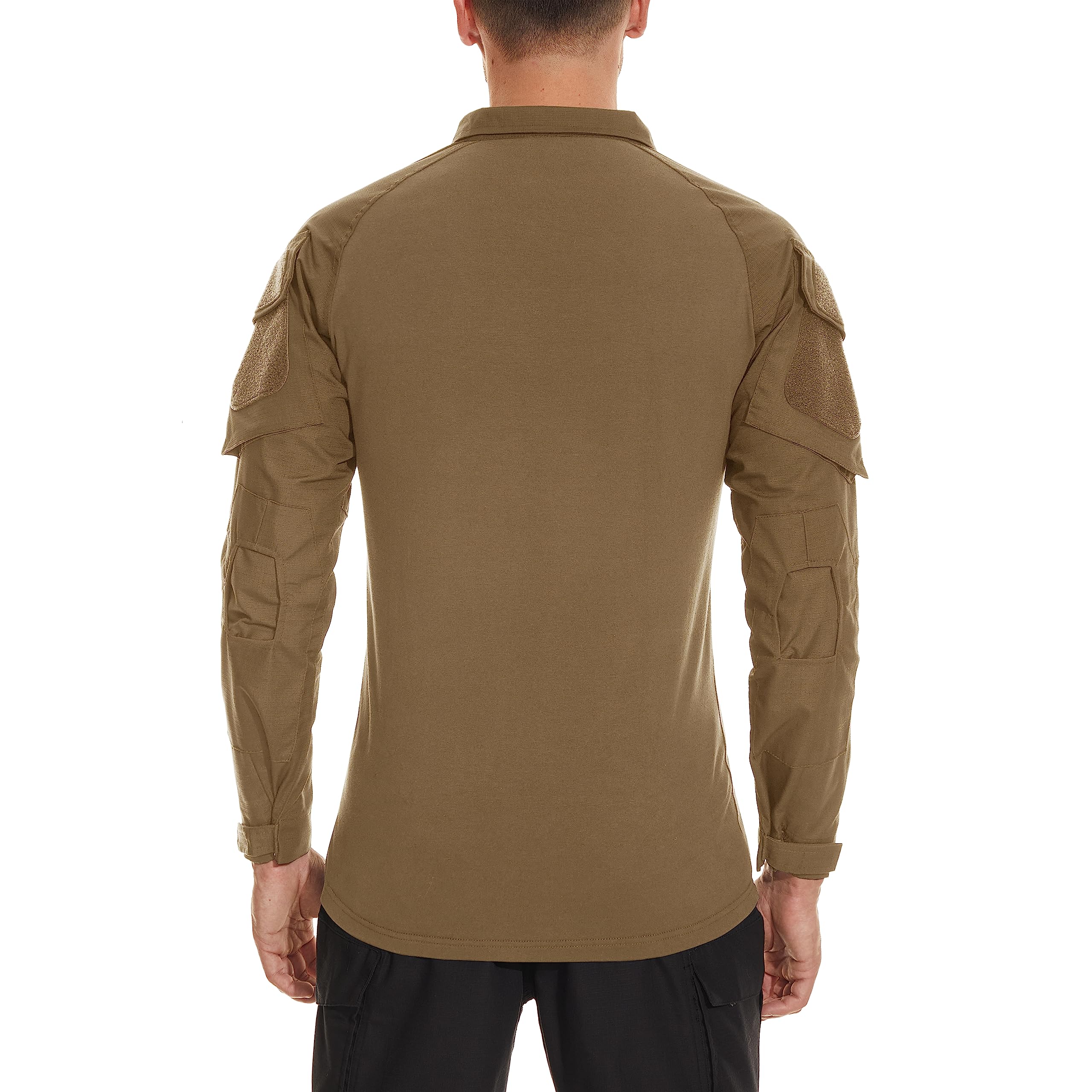 Foto 5 pulgar | Camisa De Combate Tacvasen Para Hombre Manga Larga Táctica Marrón Xl - Venta Internacional.