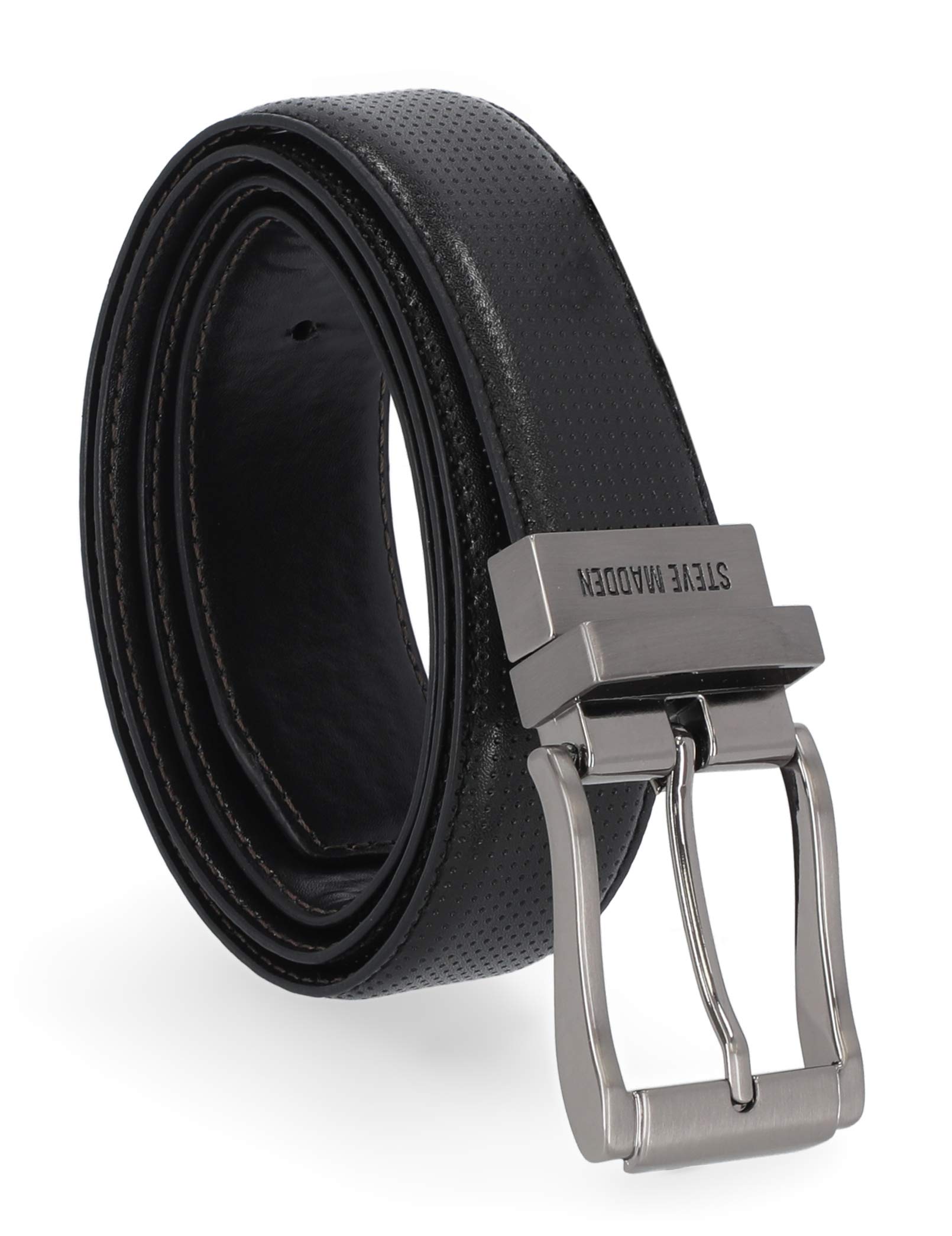 Foto 2 pulgar | Cinturón Steve Madden Negro para Hombre-Venta Internacional