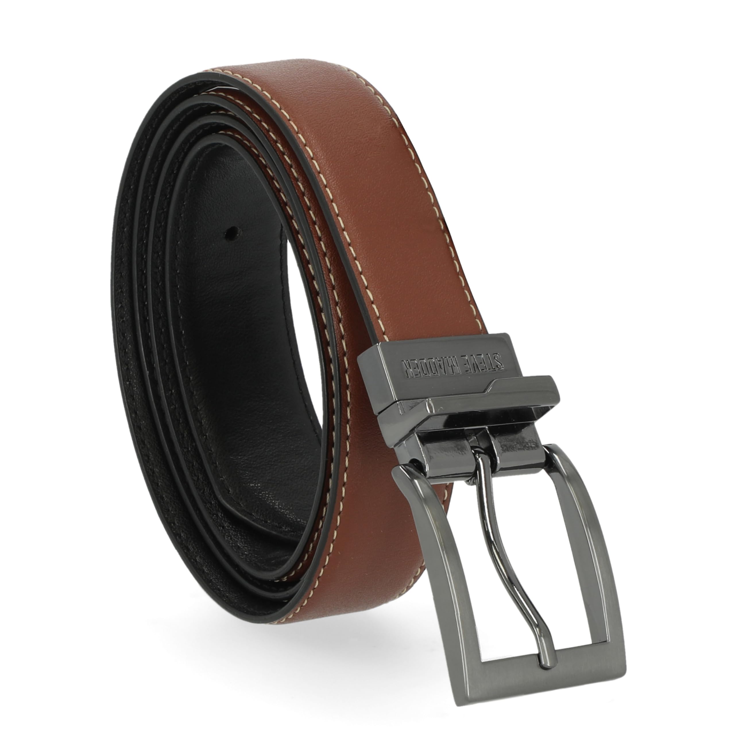 Foto 2 pulgar | Cinturón Steve Madden Café para Hombre-Venta Internacional