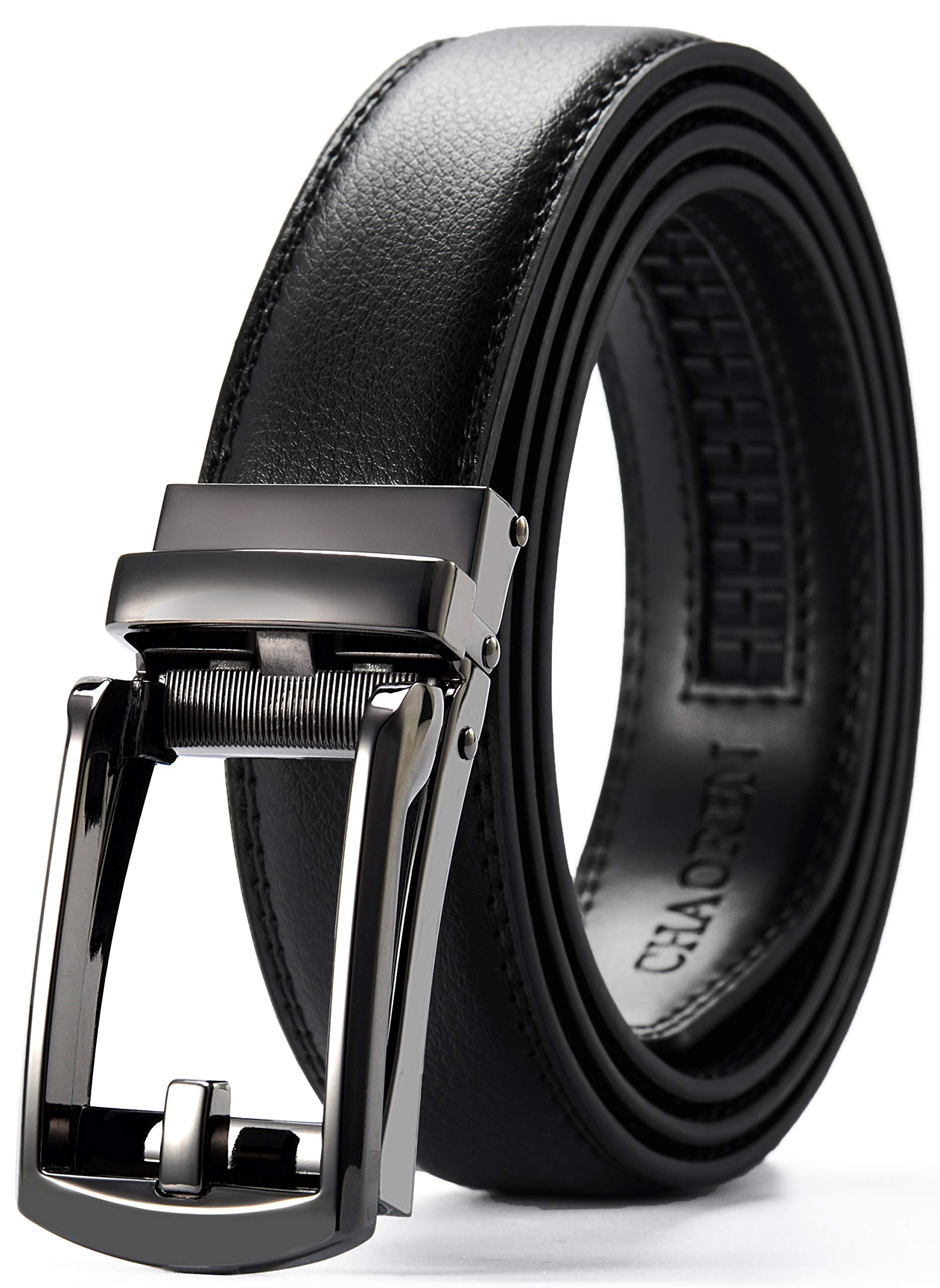 Foto 2 pulgar | Cinturón De Vestir Chaoren De Piel Con Trinquete De 3,2 Cm Comfort Click Para Hombre - Venta Internacional.
