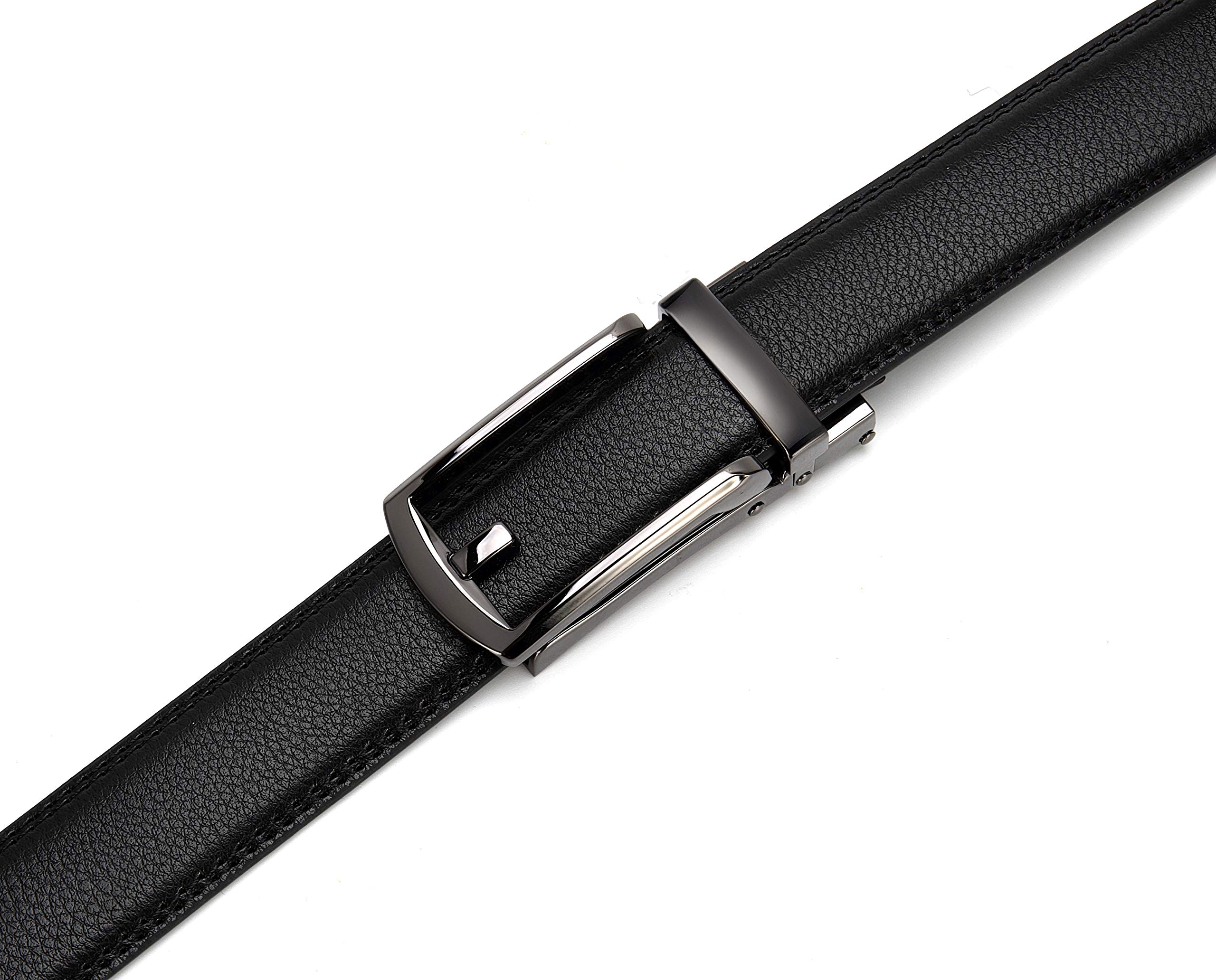 Foto 4 | Cinturón De Vestir Chaoren De Piel Con Trinquete De 3,2 Cm Comfort Click Para Hombre - Venta Internacional.