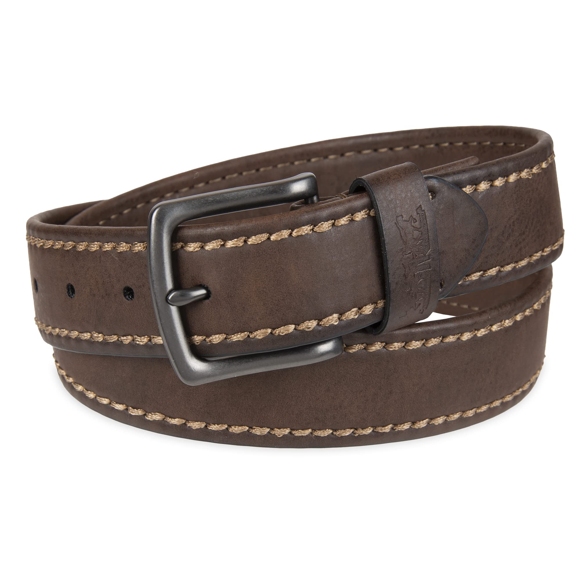 Foto 3 pulgar | Cinturón Levi's De Piel Casual Para Hombre, Punto Bronceado, Talla L (38-40) - Venta Internacional.