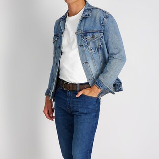 Foto 5 | Cinturón Levi's Casual Leather Para Hombre, Color Canela, Xl 42-44 Us - Venta Internacional.