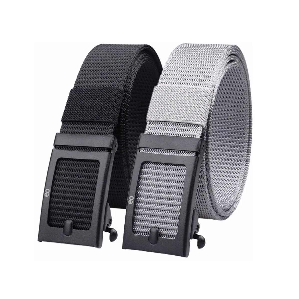 Foto 2 pulgar | 2pack Cinturones Tácticos De Nailon Ajustables 125cm Eo Safe Imports Esi-3600 Negro/gris