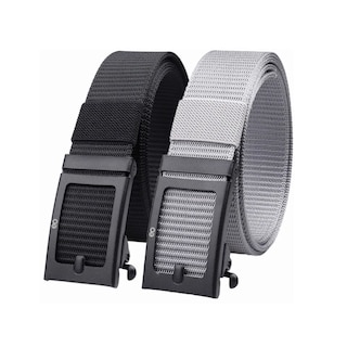 Foto 1 | 2pack Cinturones Tácticos De Nailon Ajustables 125cm Eo Safe Imports Esi-3600 Negro/gris