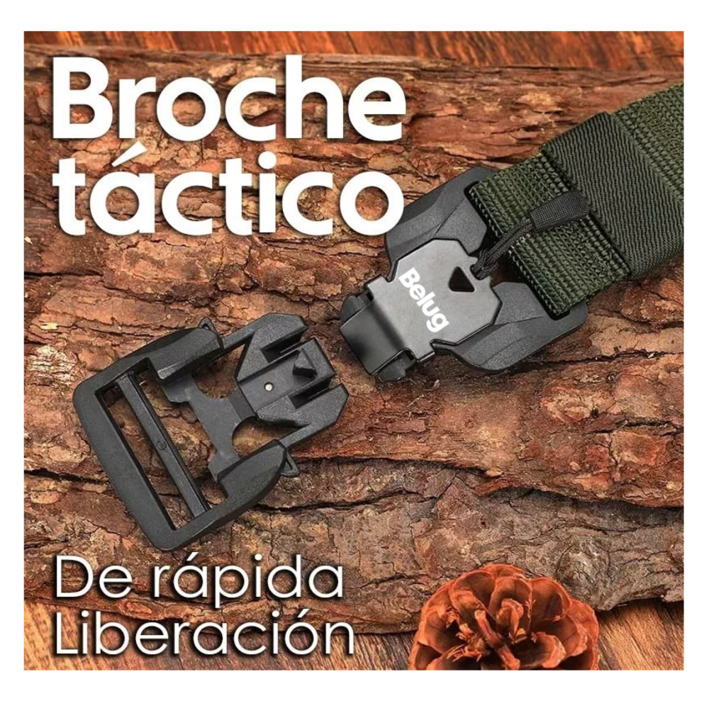 Foto 3 pulgar | Cinturón De Hombre Ajustable Táctico Casual De Moda Negro Belug