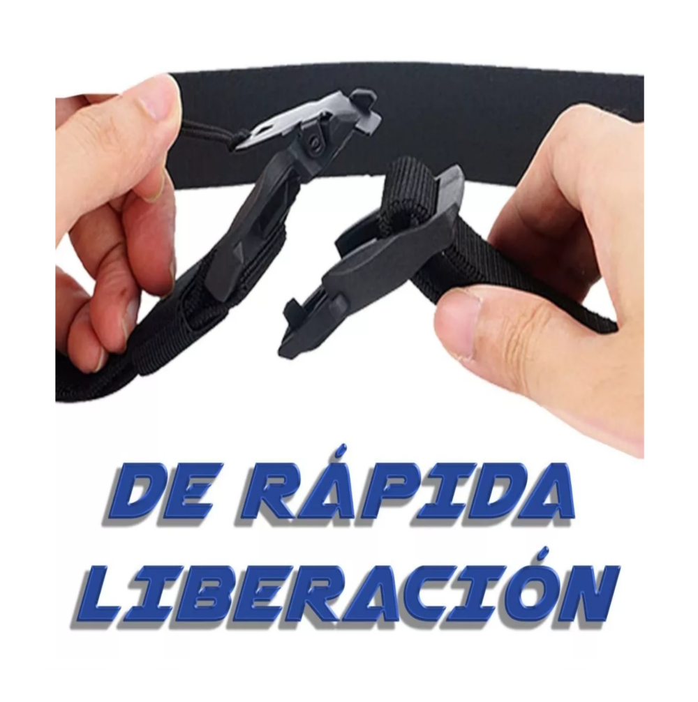 Foto 6 pulgar | Cinturón De Hombre Ajustable Táctico Casual De Moda Negro Belug