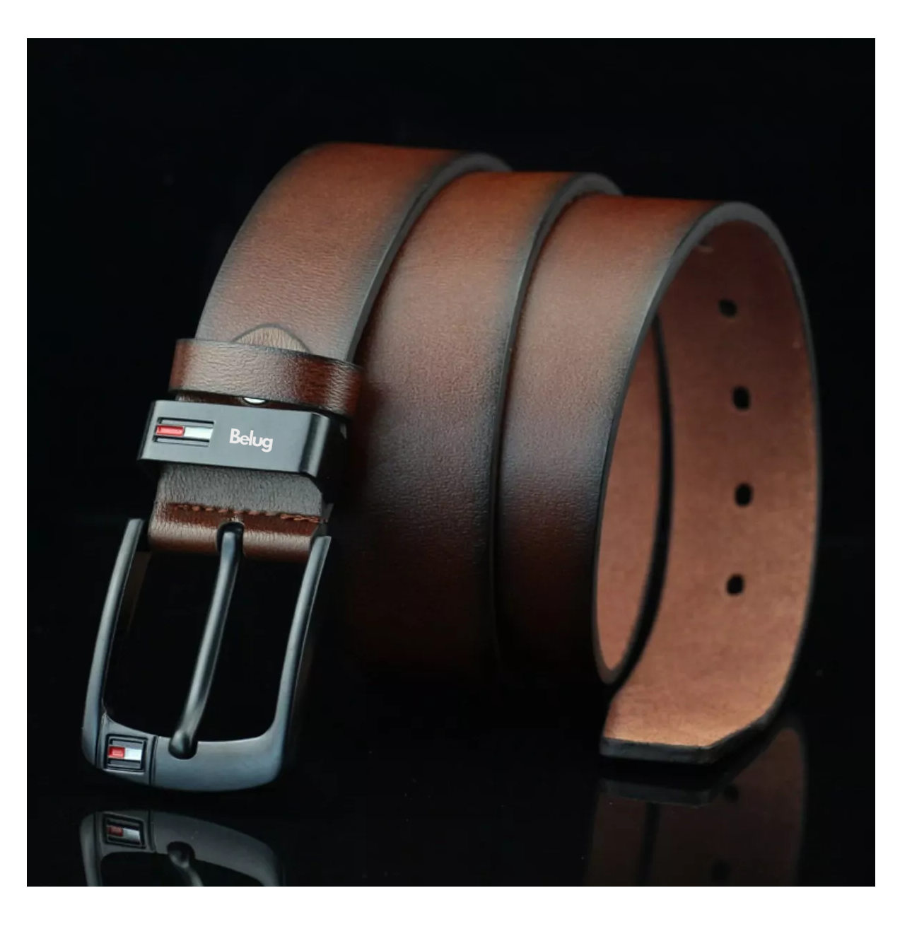 Foto 6 pulgar | Cinturón De Hombre Belug Excelente Calidad Marrón Talla:115