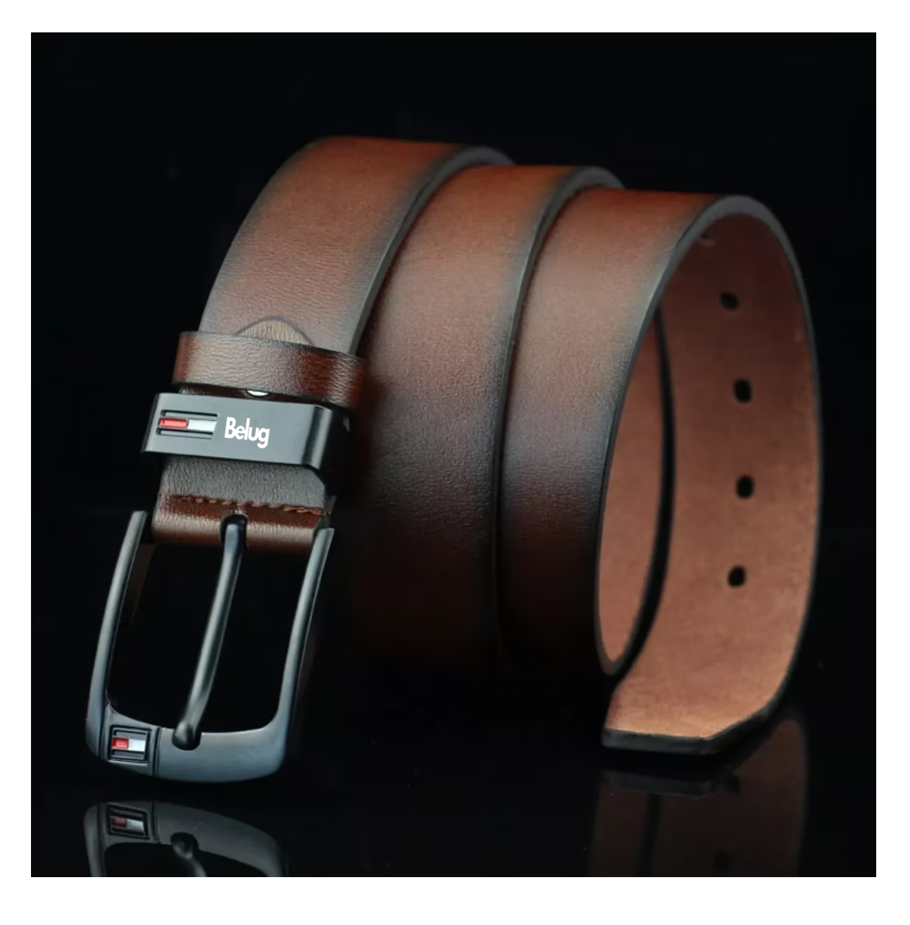 Foto 5 pulgar | Cinturón De Hombre Belug  Excelente Calidad Marrón Talla:120